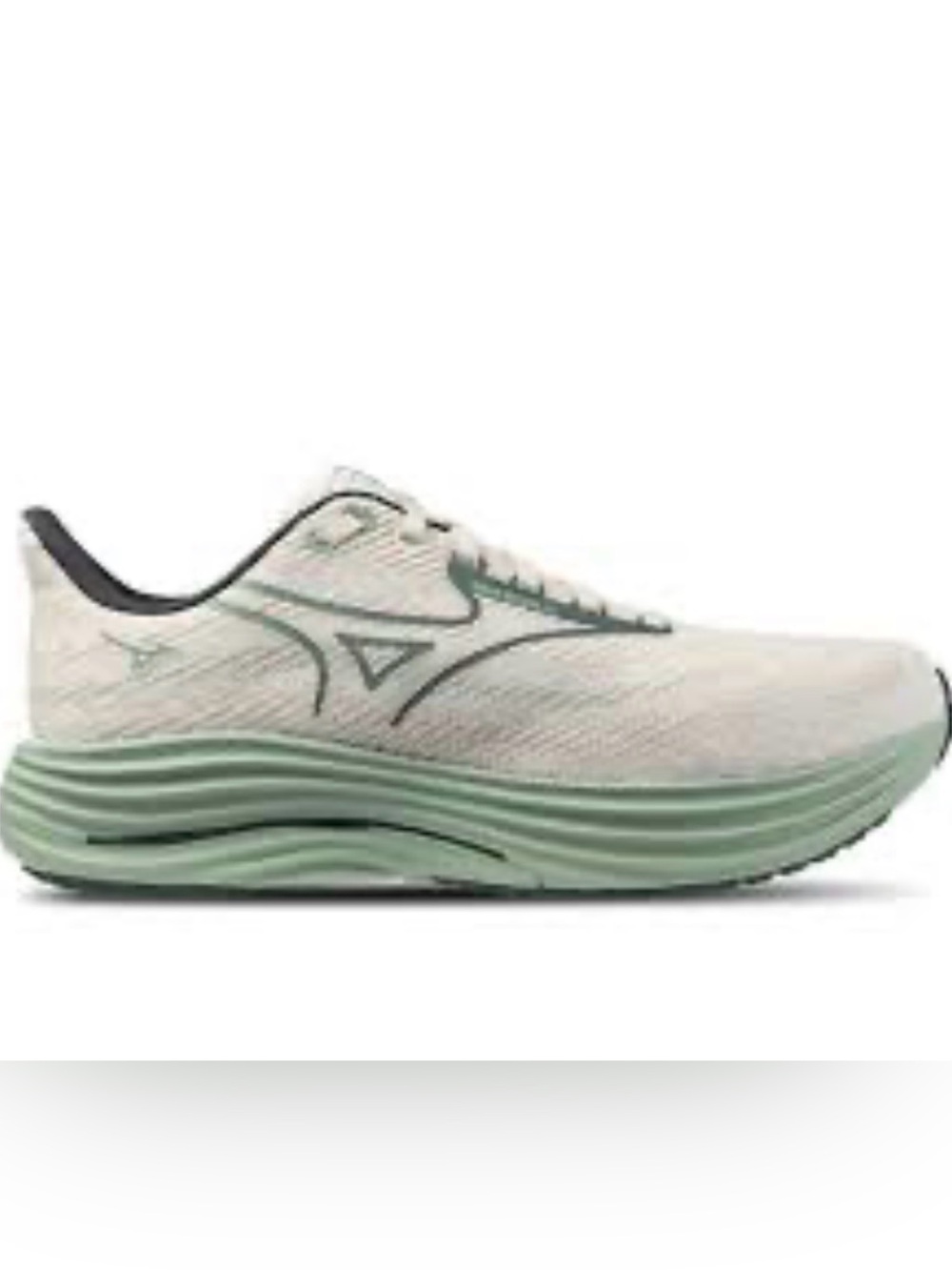 Mizuno Men’s Athletic Running Shoes - Cream & Green